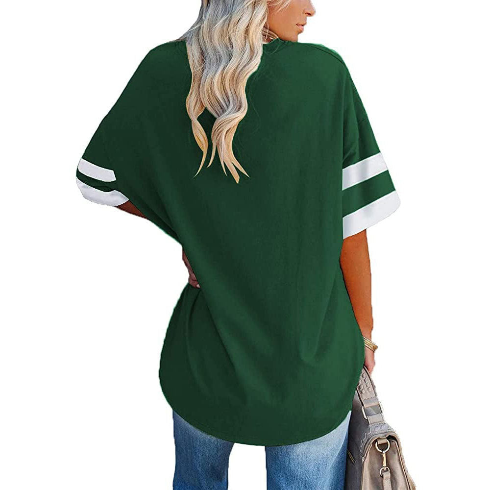 🔥Bis zu 69% Rabatt heute🔥Damen Sommer 2025 Oberteile 20 Farben Lässige V-Ausschnitt T-Shirts