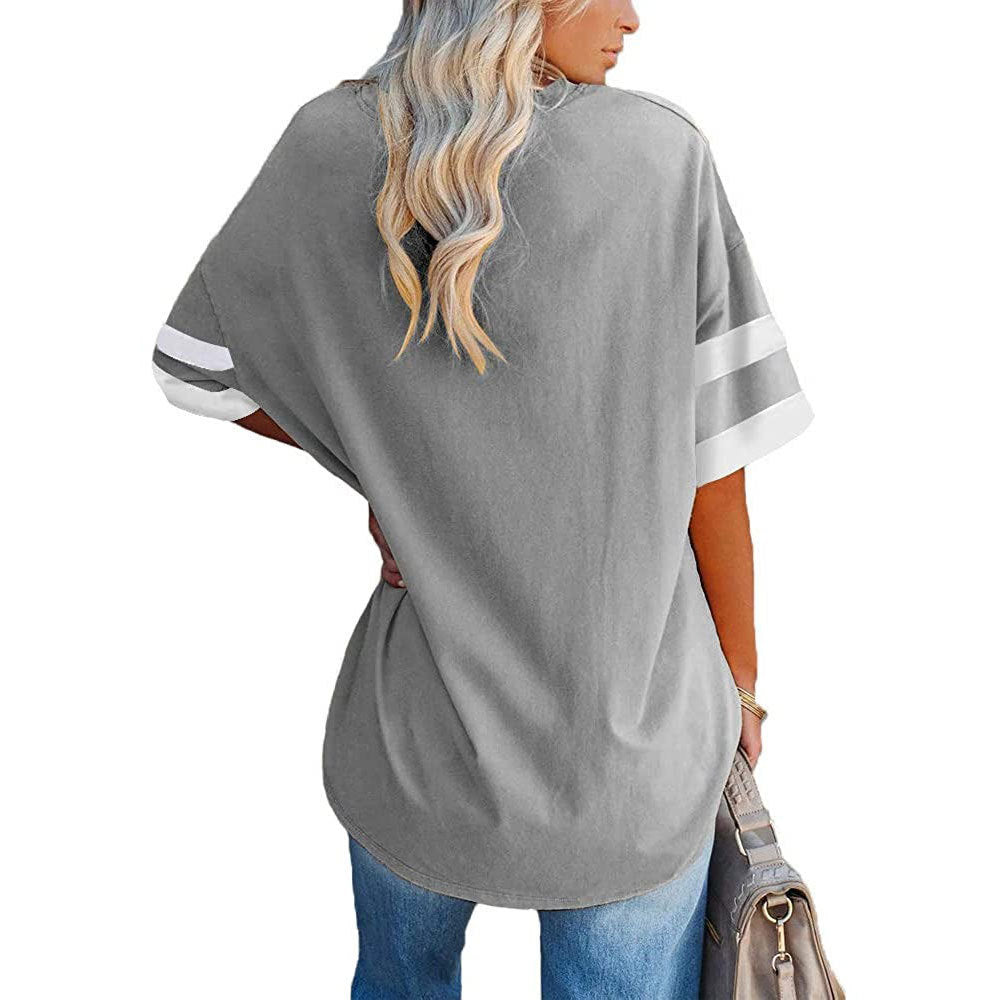 🔥Bis zu 69% Rabatt heute🔥Damen Sommer 2025 Oberteile 20 Farben Lässige V-Ausschnitt T-Shirts