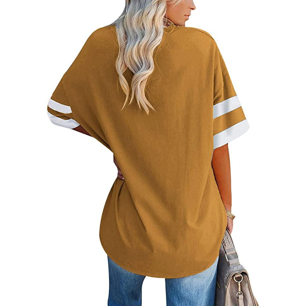 🔥Bis zu 69% Rabatt heute🔥Damen Sommer 2025 Oberteile 20 Farben Lässige V-Ausschnitt T-Shirts