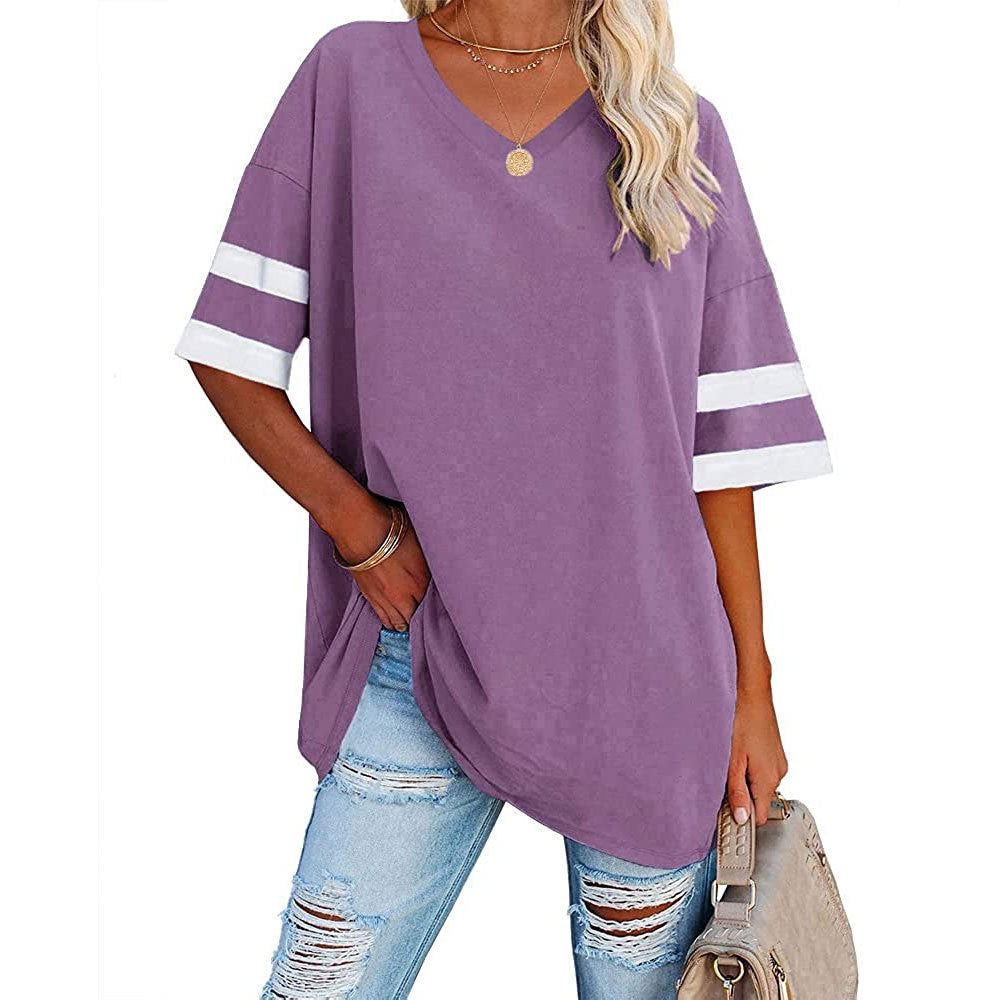 🔥Bis zu 69% Rabatt heute🔥Damen Sommer 2025 Oberteile 20 Farben Lässige V-Ausschnitt T-Shirts