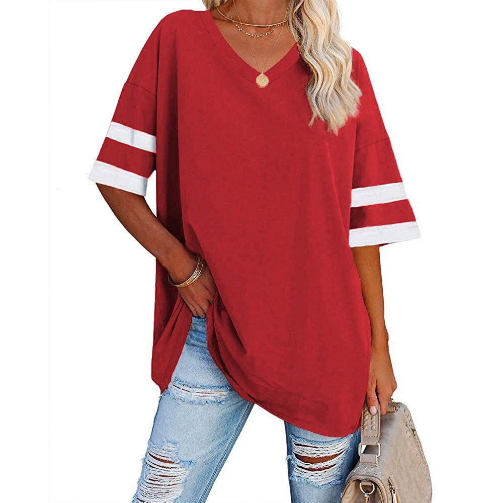 🔥Bis zu 69% Rabatt heute🔥Damen Sommer 2025 Oberteile 20 Farben Lässige V-Ausschnitt T-Shirts