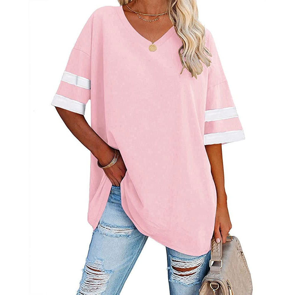 🔥Bis zu 69% Rabatt heute🔥Damen Sommer 2025 Oberteile 20 Farben Lässige V-Ausschnitt T-Shirts
