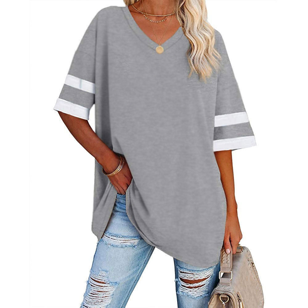 🔥Bis zu 69% Rabatt heute🔥Damen Sommer 2025 Oberteile 20 Farben Lässige V-Ausschnitt T-Shirts