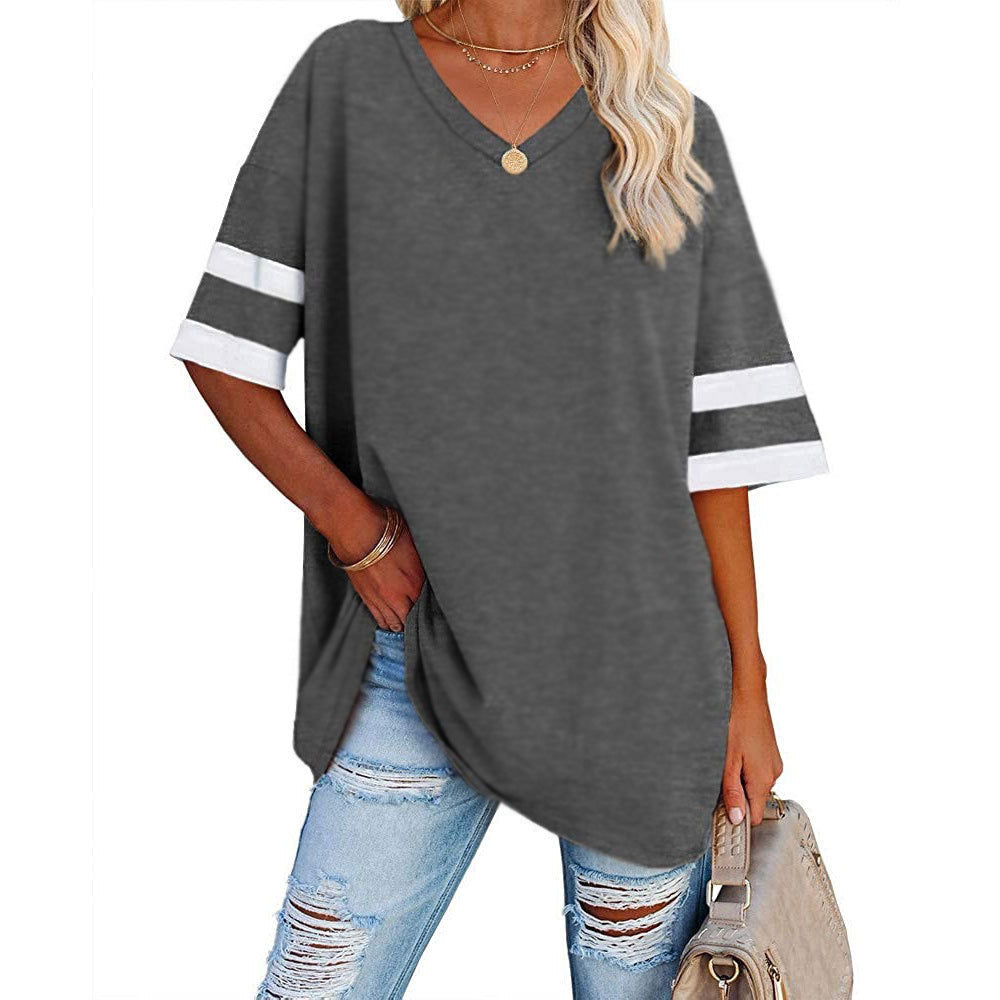 🔥Bis zu 69% Rabatt heute🔥Damen Sommer 2025 Oberteile 20 Farben Lässige V-Ausschnitt T-Shirts