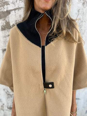 Freizeitjacke mit Stehkragen und halbem Reißverschluss (2 kaufen, kostenloser Versand)