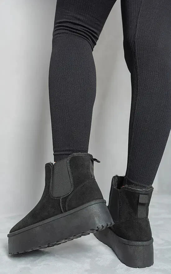 Non-Slip Thick Sole Plush Platform