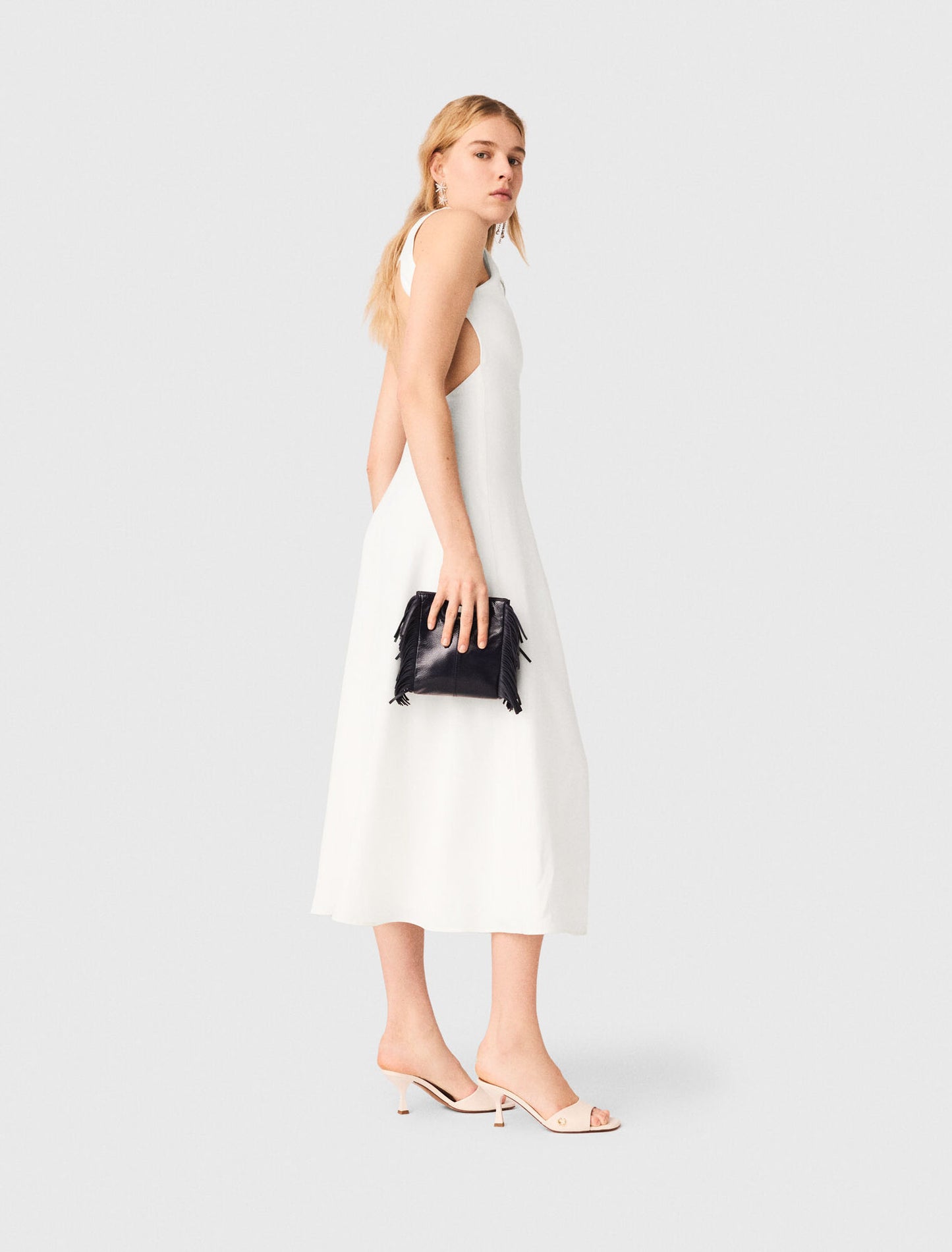Backless midi dress