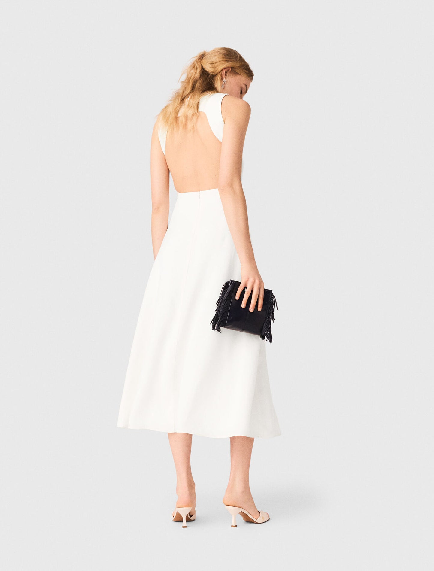 Backless midi dress