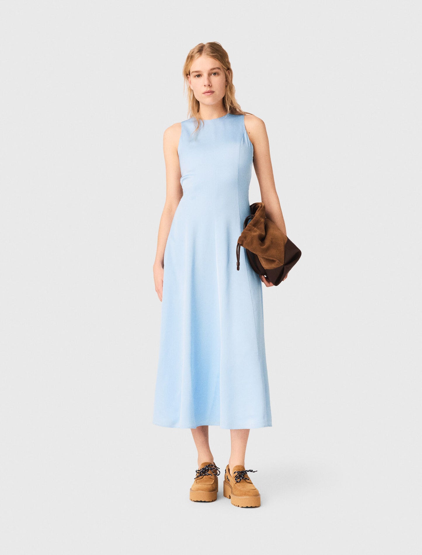 Open-back maxi dress
