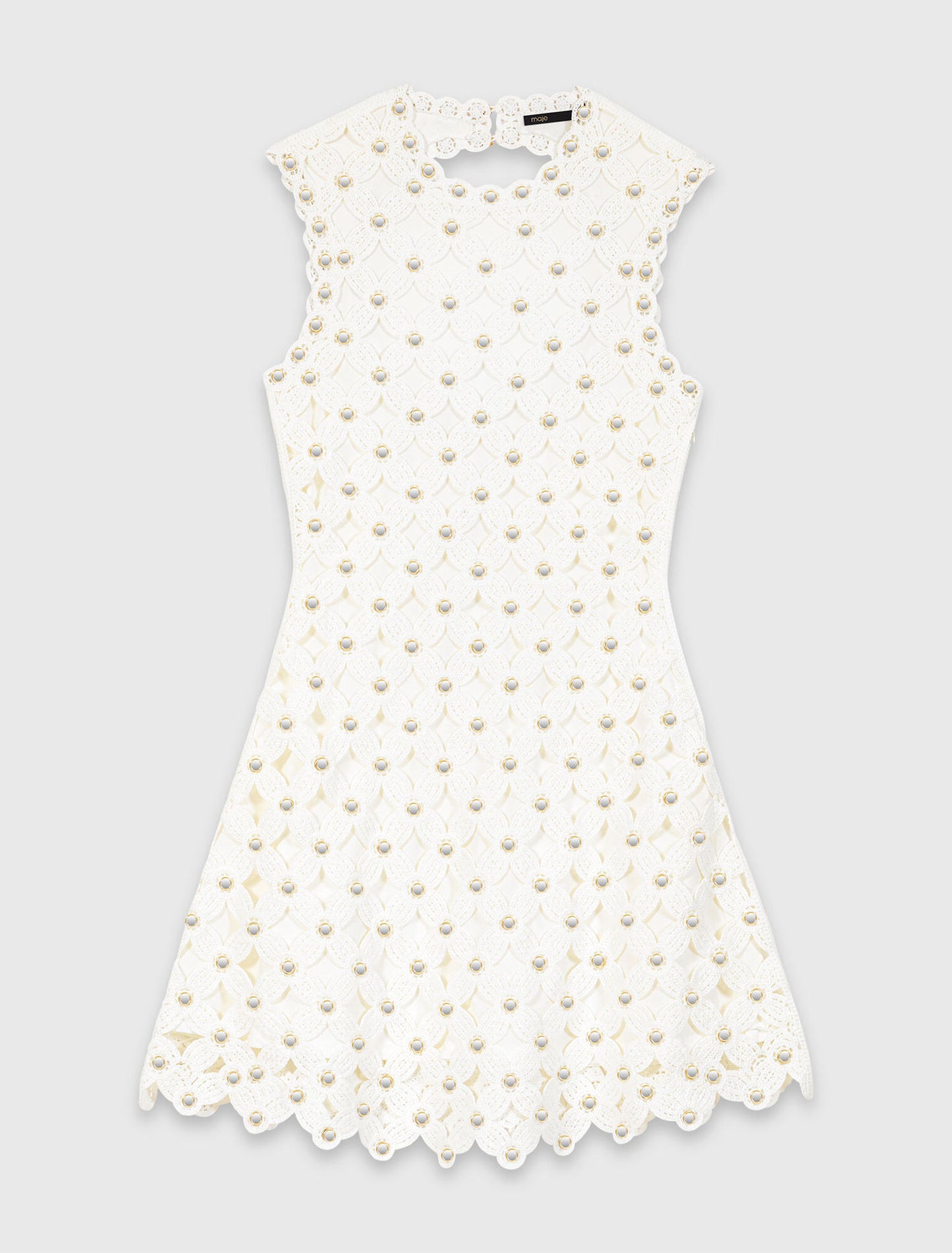 Mirrored crochet dress