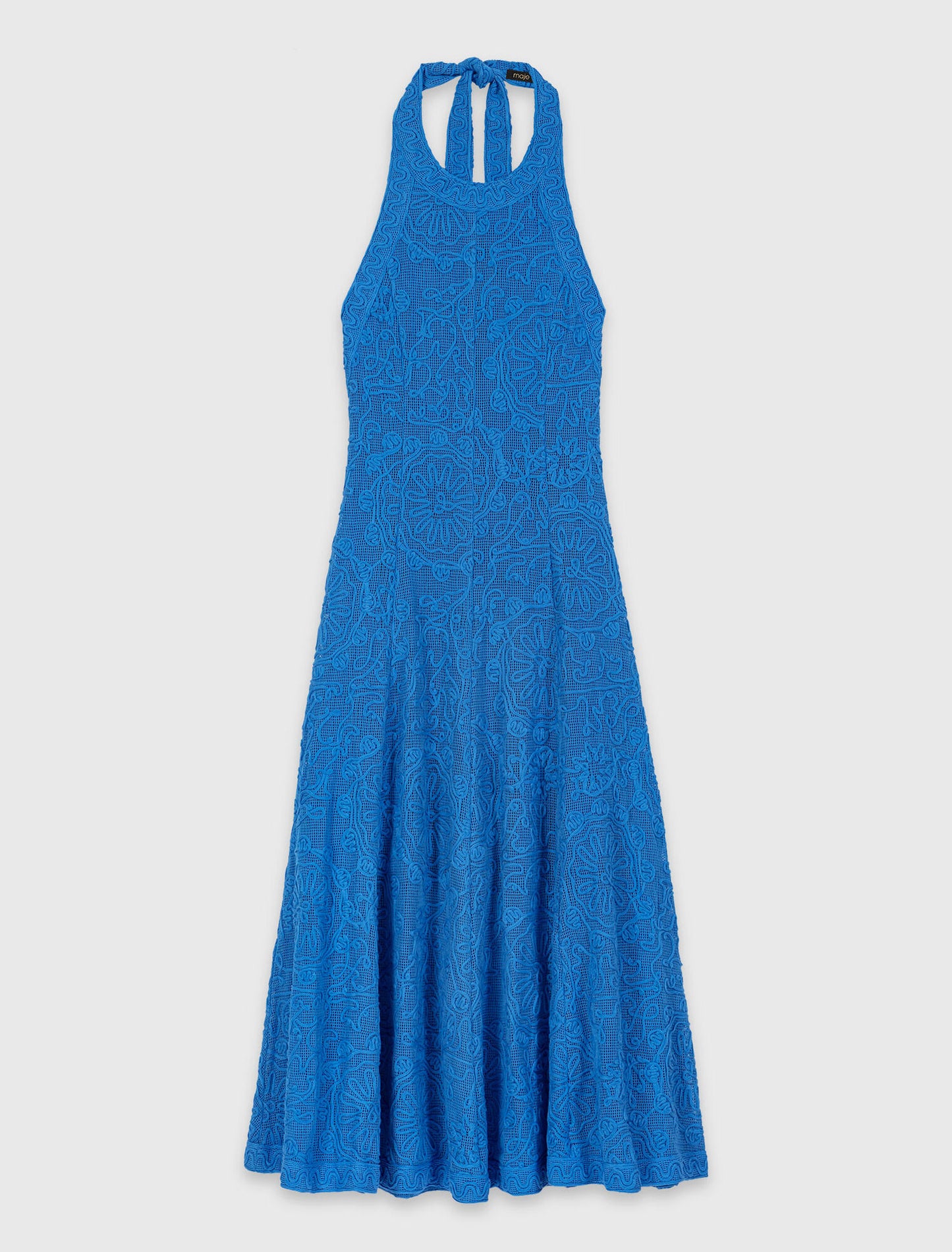 Backless guipure maxi dress