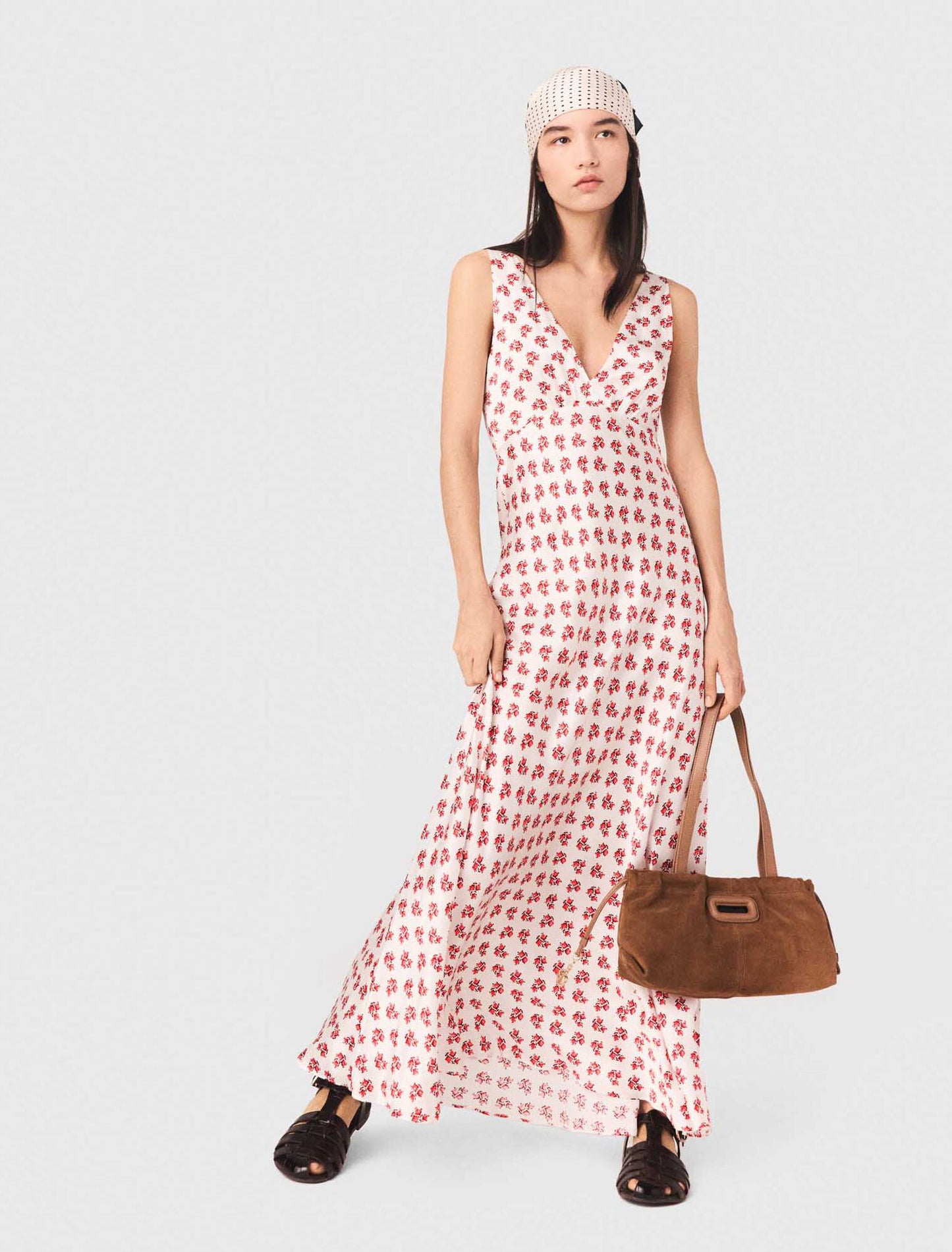 Patterned silk dress