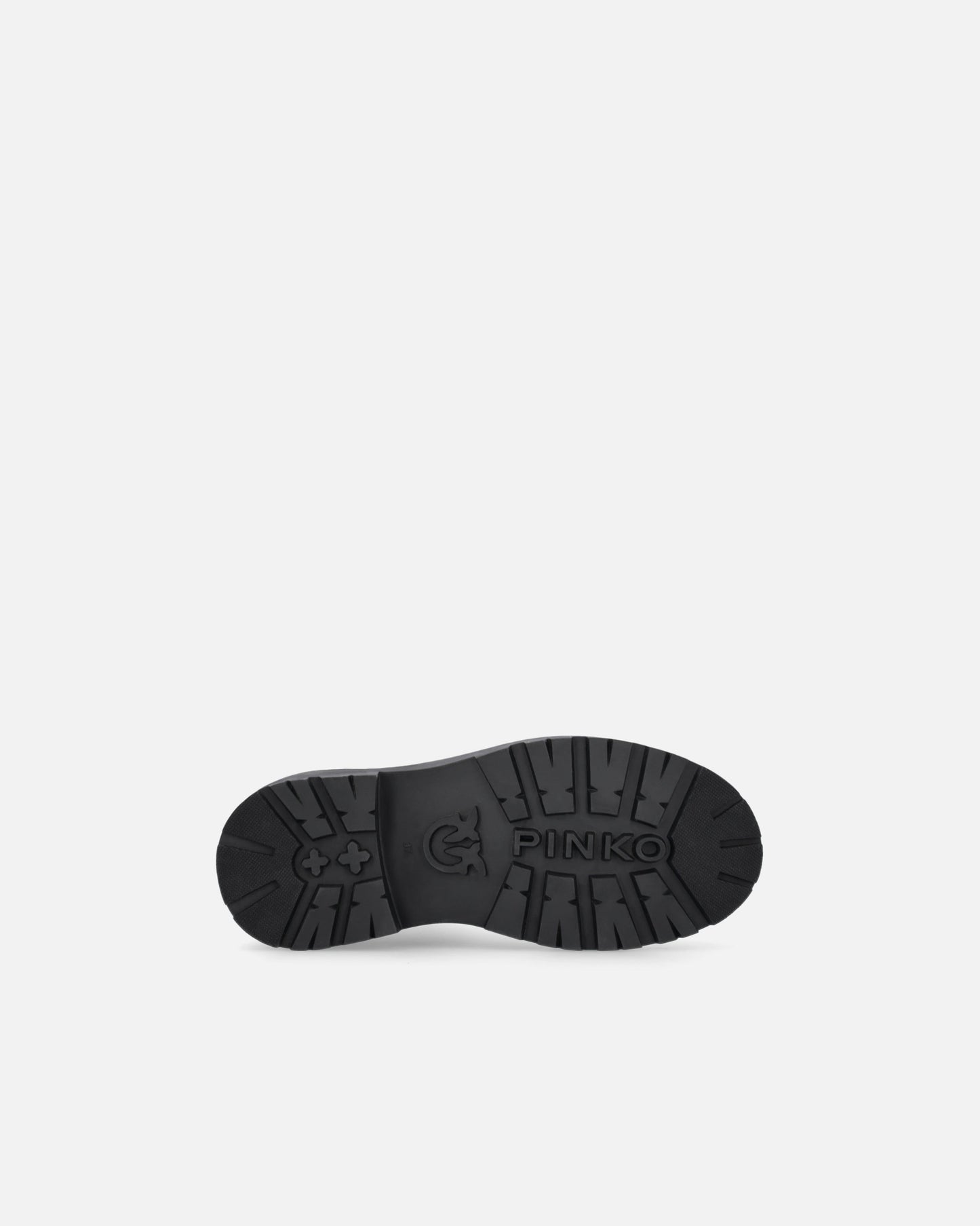 Platform boots with logo lettering logo