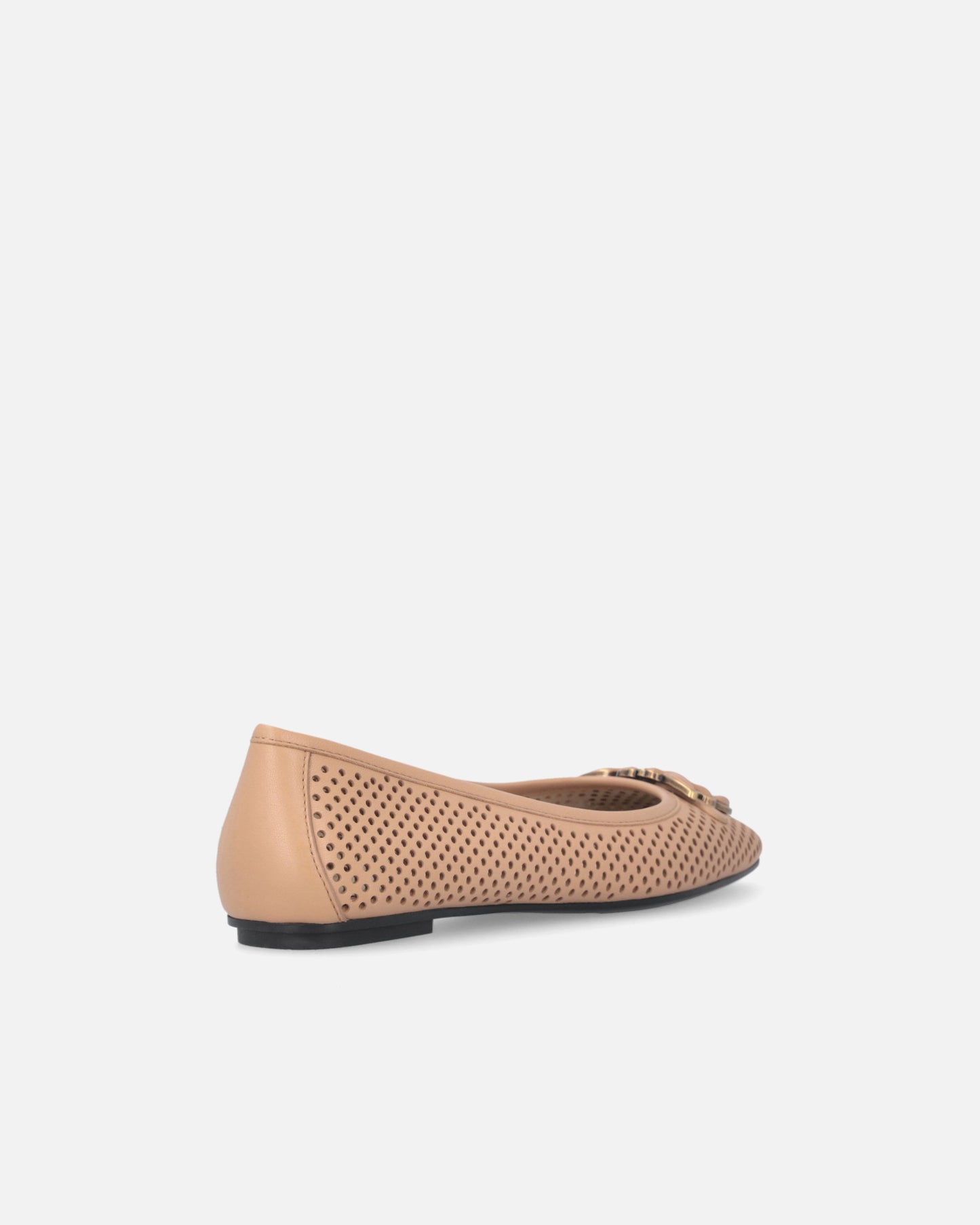 Perforated ballerinas with Love Birds logo