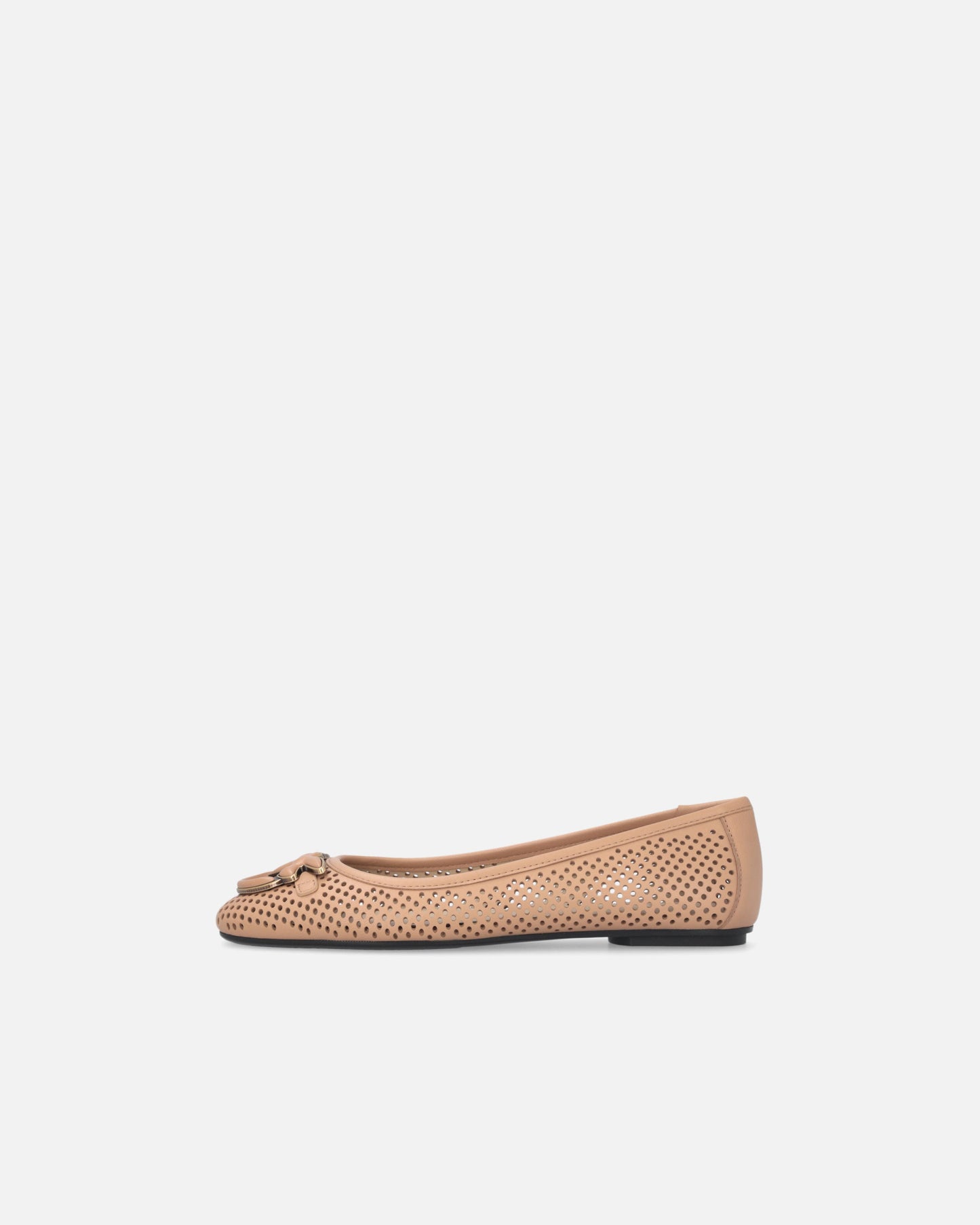 Perforated ballerinas with Love Birds logo