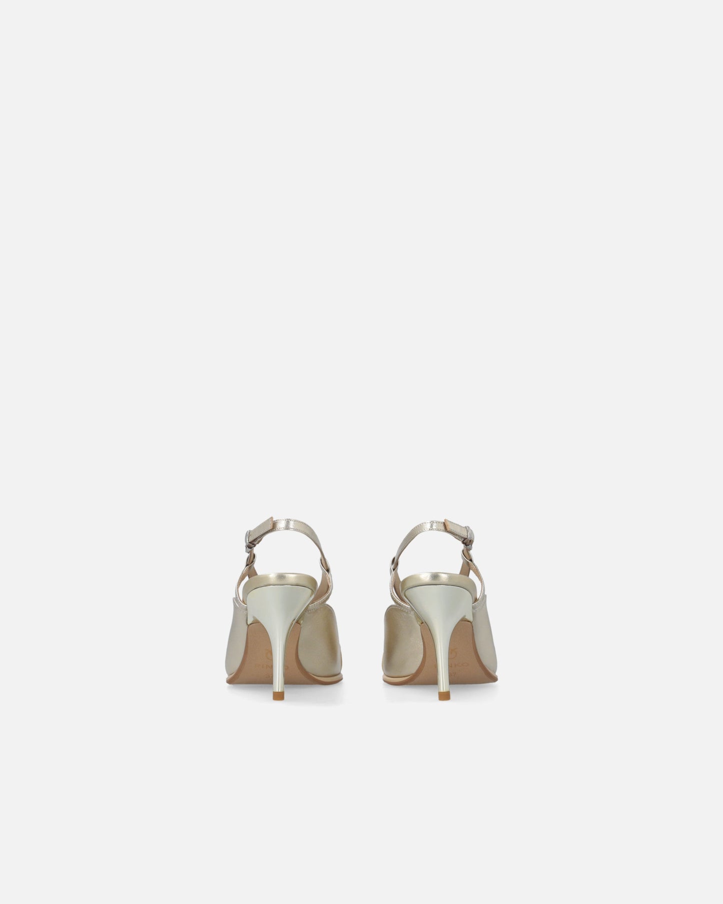 Laminated nappa slingbacks