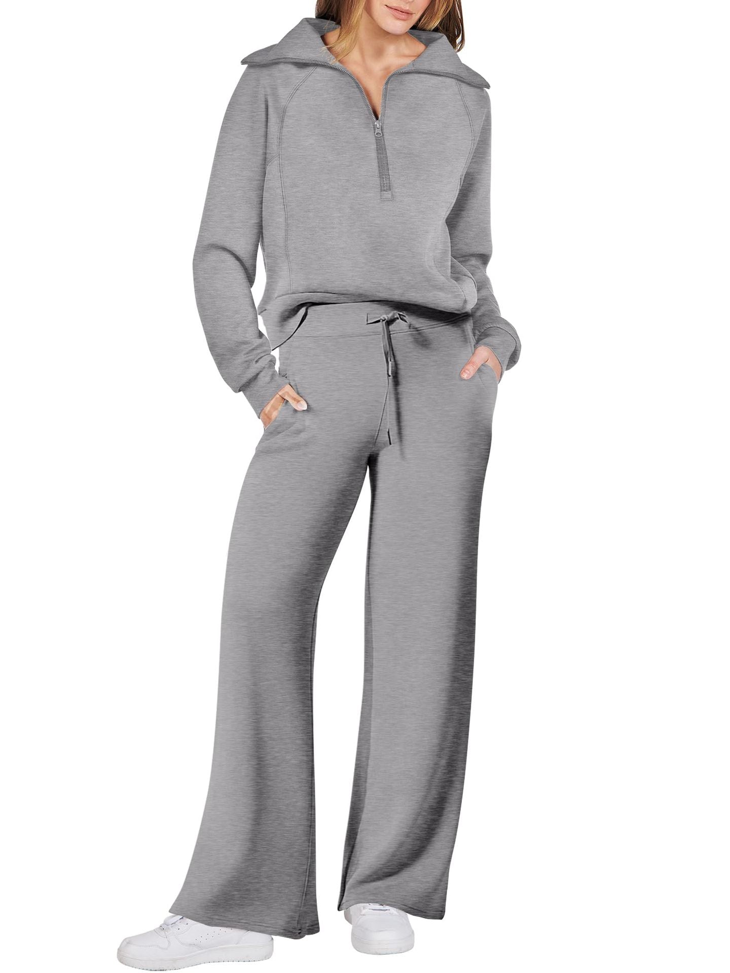 ⏰Super-Angebot – Zweiteiliges Freizeit-Sweatshirt-Set für Damen (2 kaufen, kostenloser Versand)