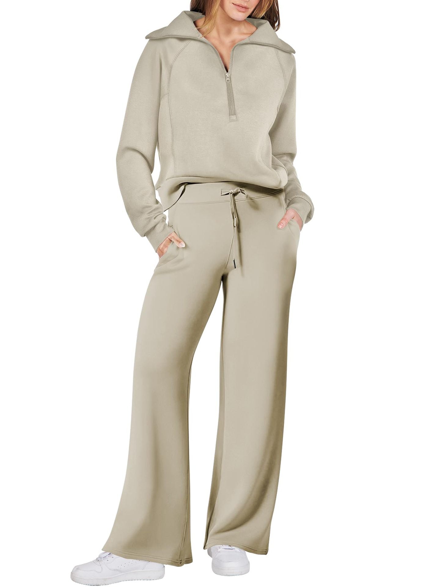 ⏰Super-Angebot – Zweiteiliges Freizeit-Sweatshirt-Set für Damen (2 kaufen, kostenloser Versand)