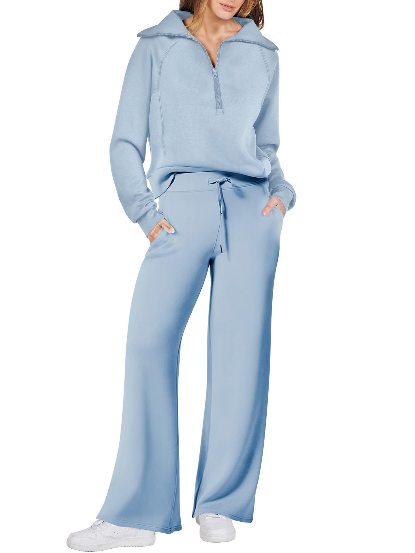 ⏰Super-Angebot – Zweiteiliges Freizeit-Sweatshirt-Set für Damen (2 kaufen, kostenloser Versand)