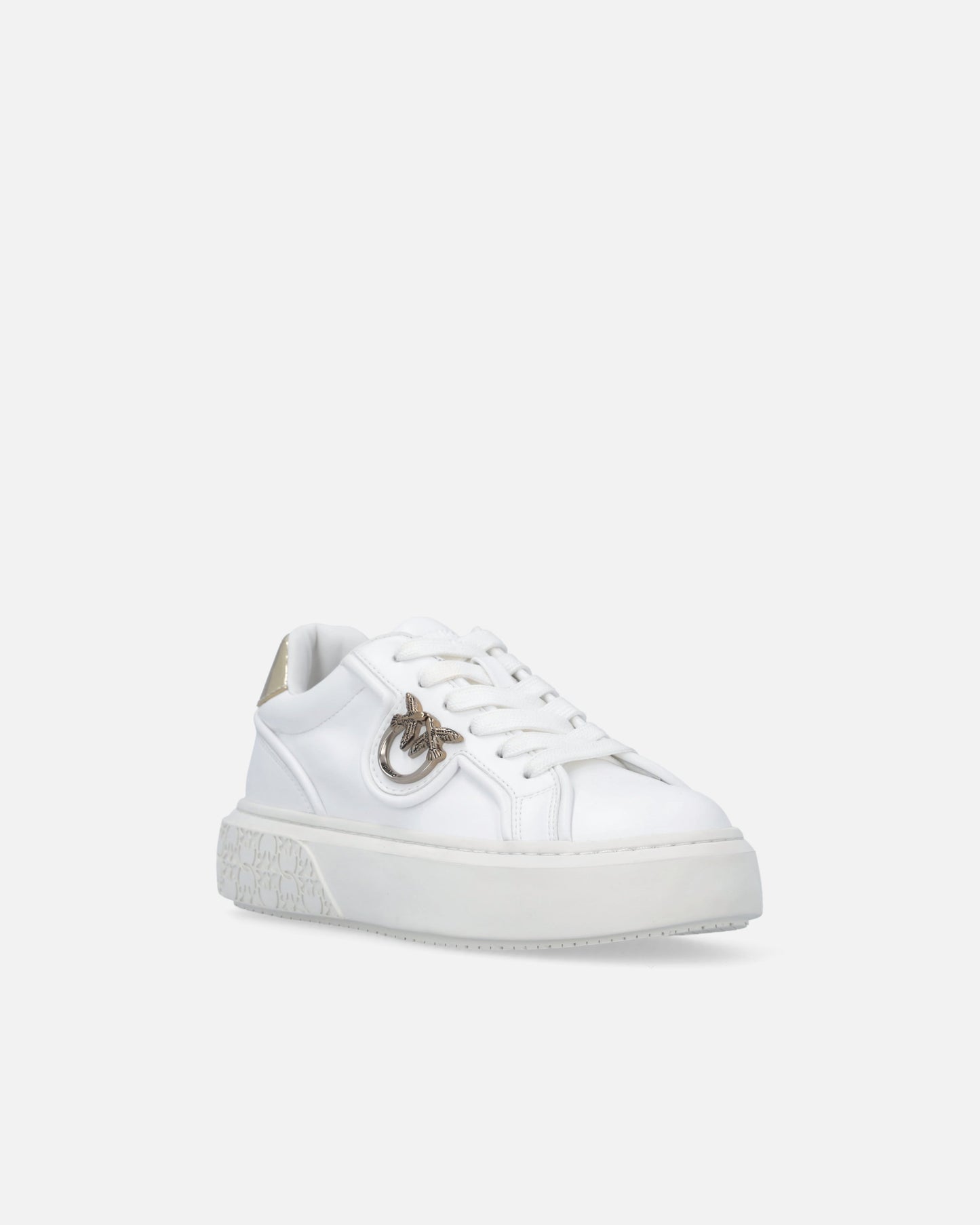 Leather sneakers with Love Birds logo