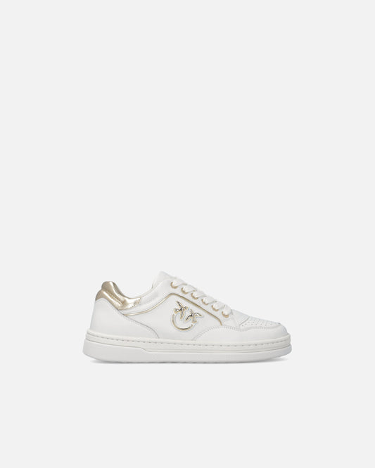 Leather sneakers with Love Birds logo
