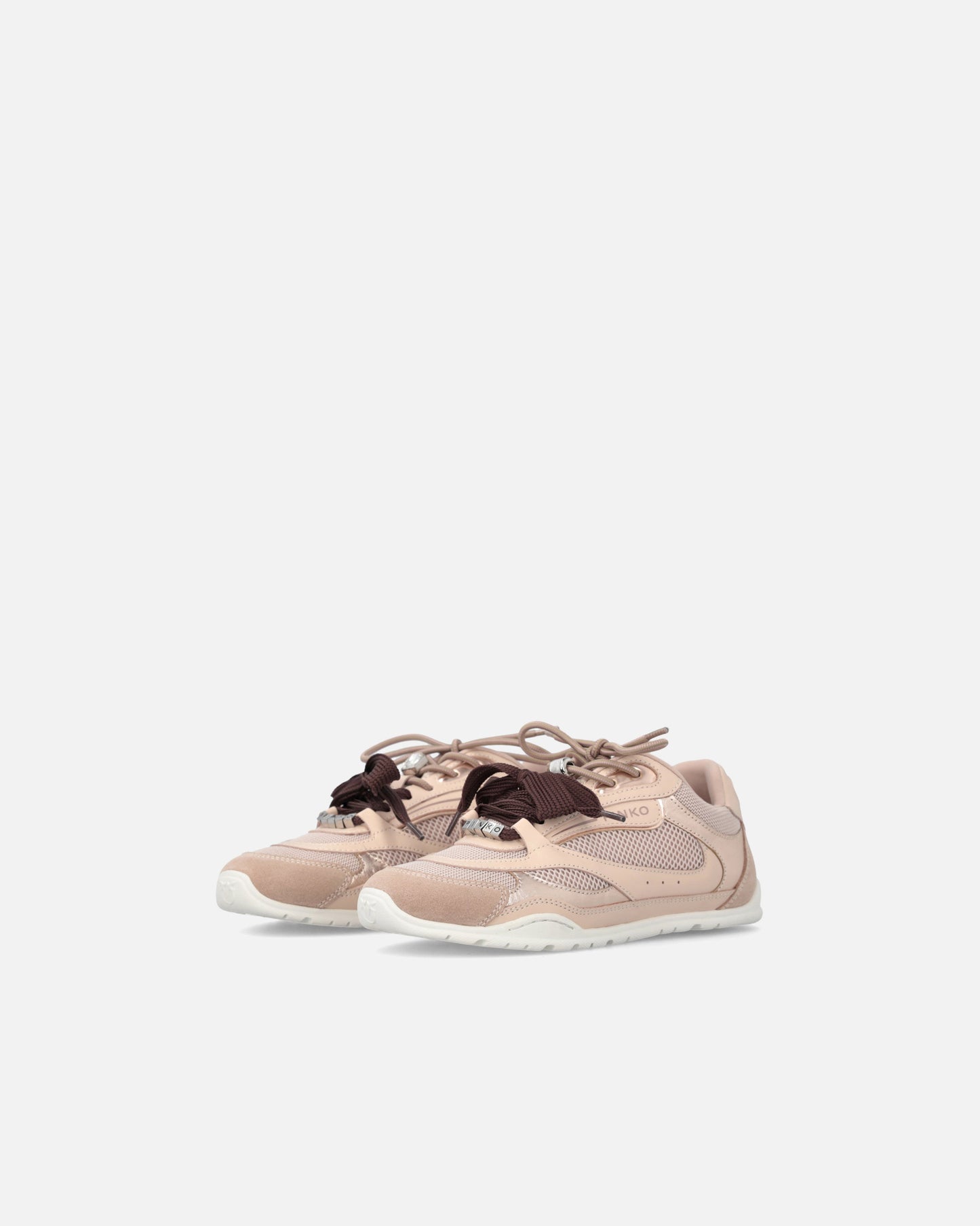 Sneakers with double laces and jewel details