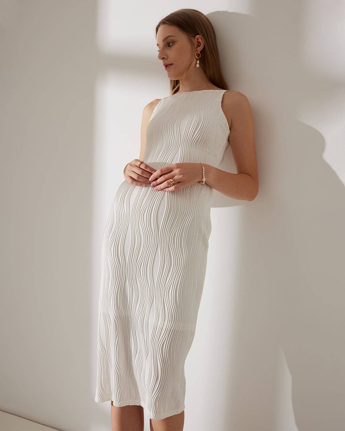 Das Cami-Kleid mit Wasserwellenstruktur