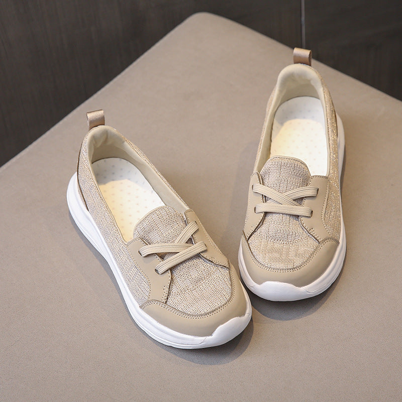 Atmungsaktive Damen-Slipper mit Fußgewölbestütze und rutschfester Sohle