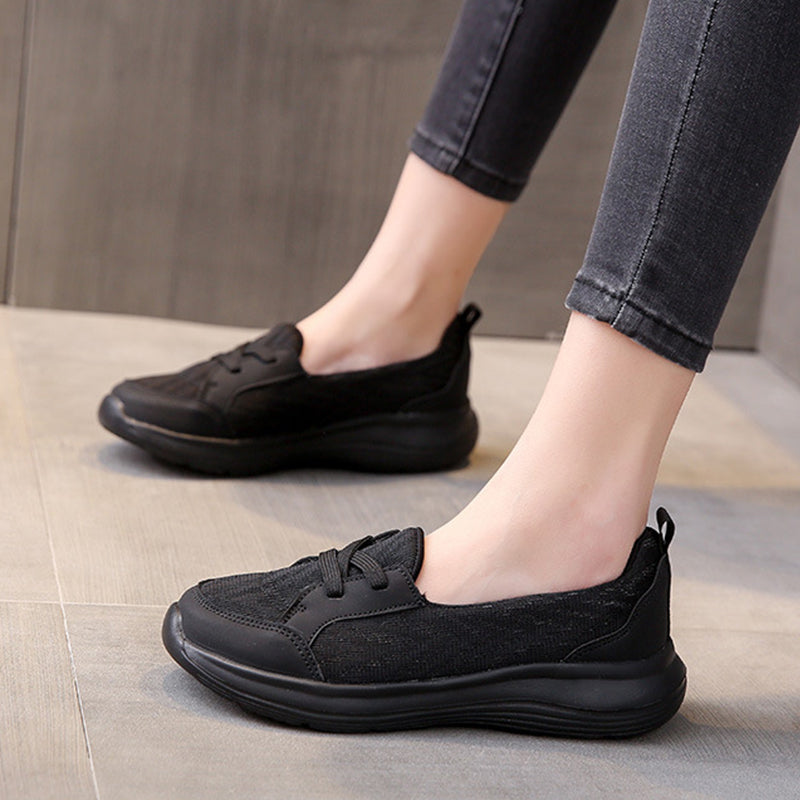 Atmungsaktive Damen-Slipper mit Fußgewölbestütze und rutschfester Sohle