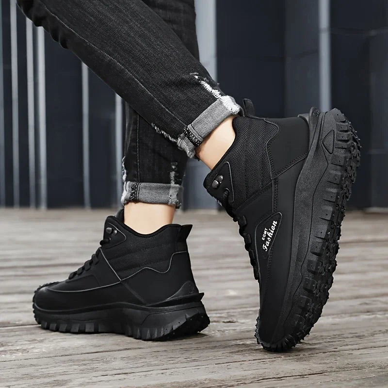 (⏰Zeitlich begrenztes Angebot 70% Rabatt) Herren Arbeits- und Wanderstiefel – wasserdicht, rutschfest, durchtritts- und bruchsicher, breite Zehenkappe, Fußgewölbestütze – ideal für den Alltag und Outdoor-Abenteuer
