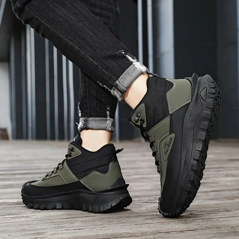 (⏰Zeitlich begrenztes Angebot 70% Rabatt) Herren Arbeits- und Wanderstiefel – wasserdicht, rutschfest, durchtritts- und bruchsicher, breite Zehenkappe, Fußgewölbestütze – ideal für den Alltag und Outdoor-Abenteuer
